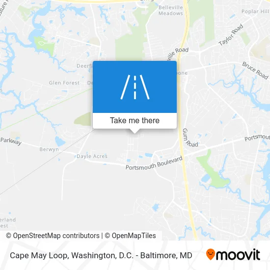 Cape May Loop map