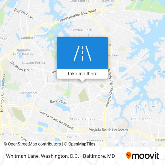 Whitman Lane map