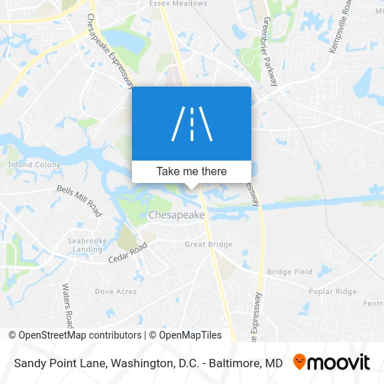 Sandy Point Lane map