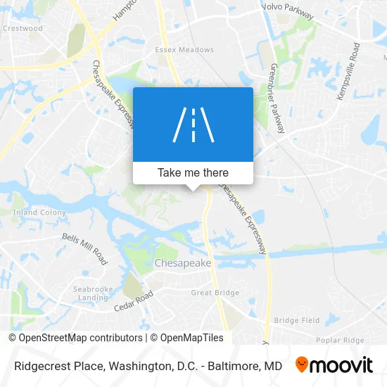 Ridgecrest Place map