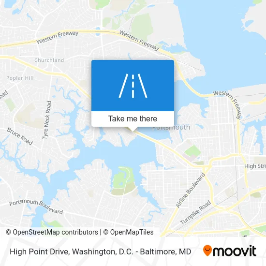 High Point Drive map