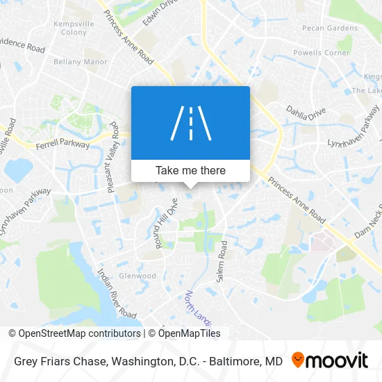 Grey Friars Chase map