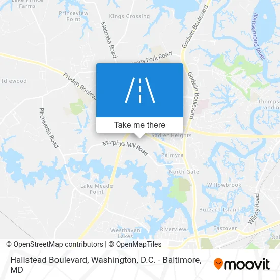 Hallstead Boulevard map