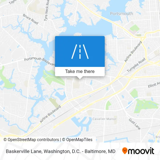 Baskerville Lane map