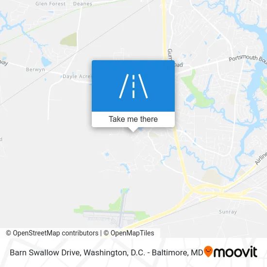 Barn Swallow Drive map