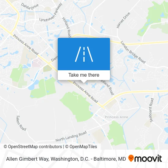 Allen Gimbert Way map