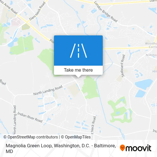 Magnolia Green Loop map