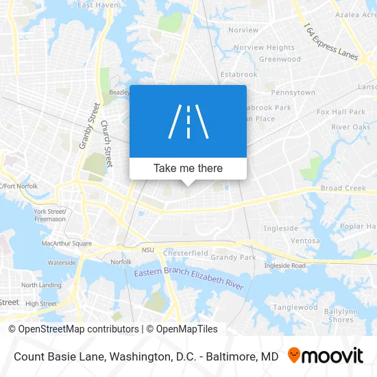 Count Basie Lane map