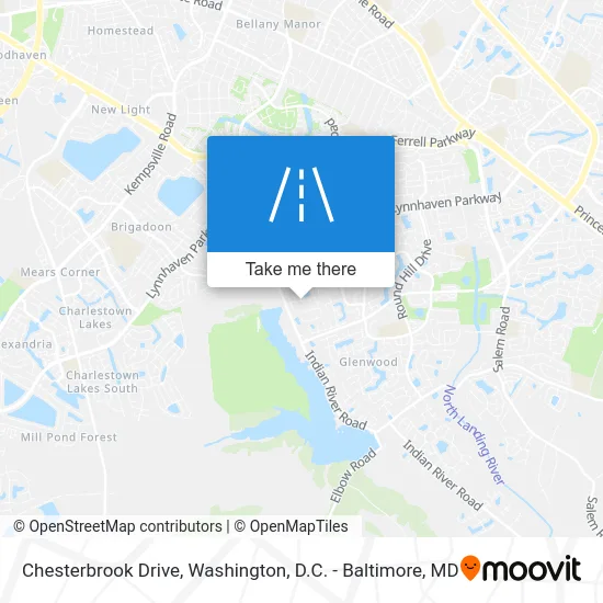 Chesterbrook Drive map