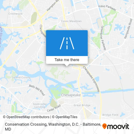 Conservation Crossing map