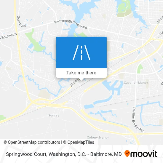 Springwood Court map
