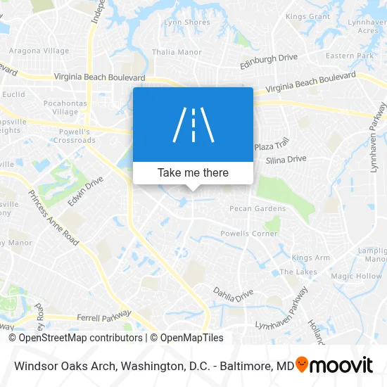 Windsor Oaks Arch map