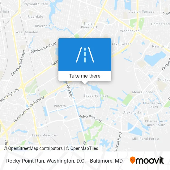 Rocky Point Run map