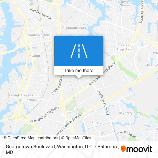 Georgetown Boulevard map