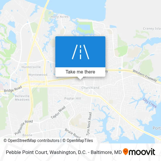 Pebble Point Court map