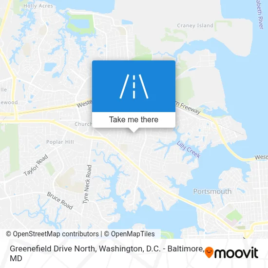 Greenefield Drive North map