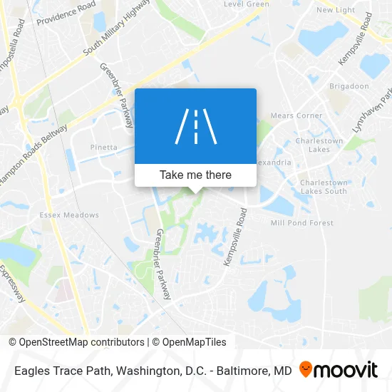 Eagles Trace Path map