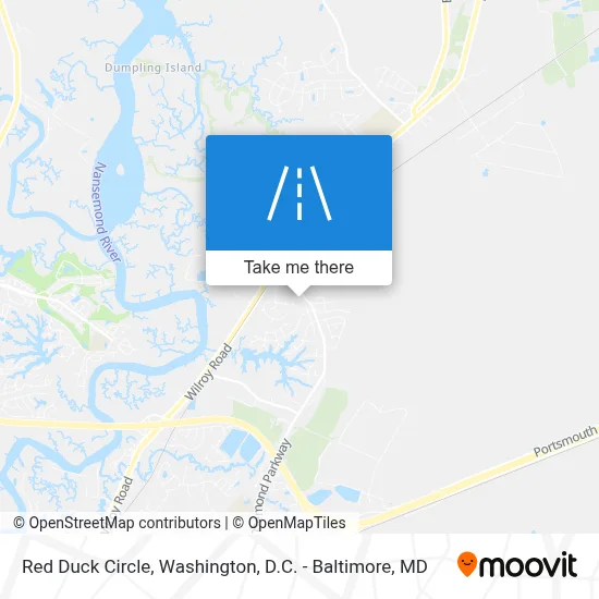 Red Duck Circle map