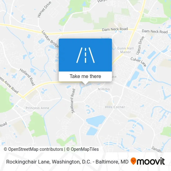 Rockingchair Lane map