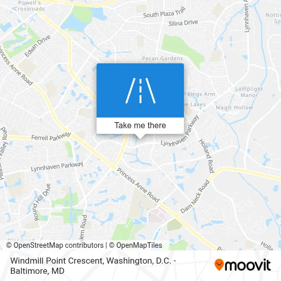 Windmill Point Crescent map