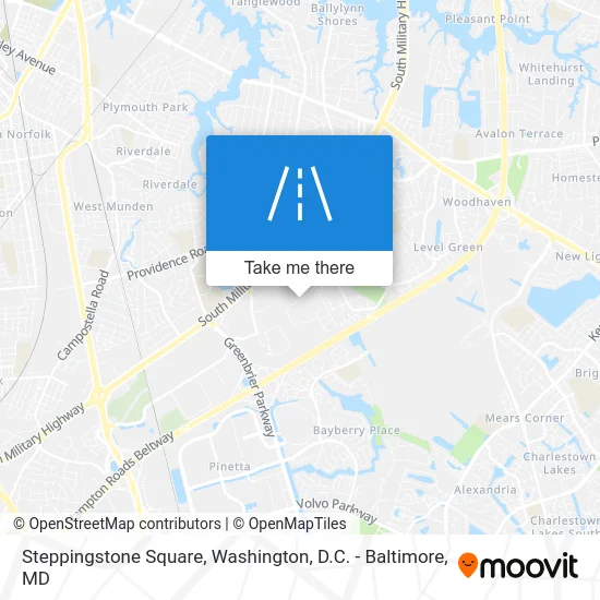Steppingstone Square map