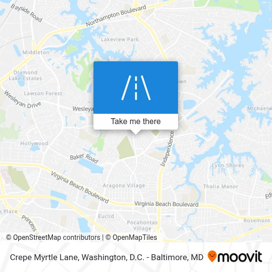 Crepe Myrtle Lane map