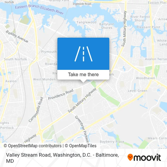 Valley Stream Road map