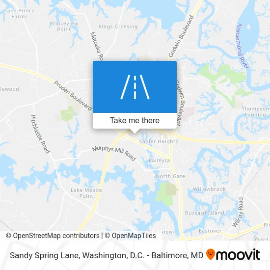 Sandy Spring Lane map