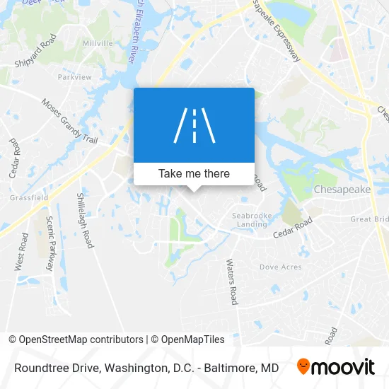 Roundtree Drive map