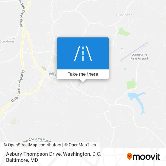 Asbury-Thompson Drive map