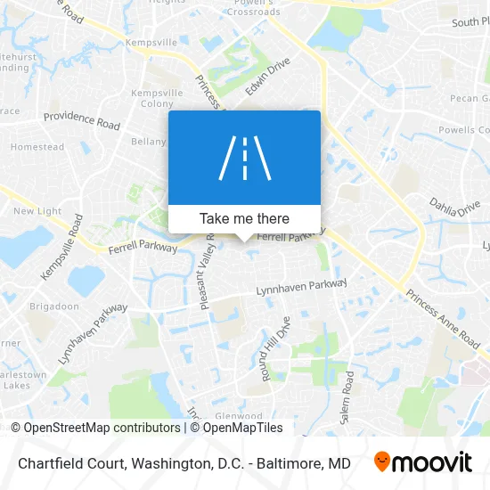 Chartfield Court map