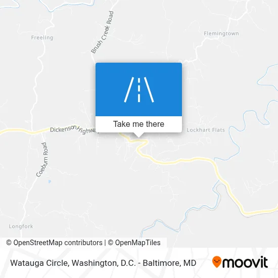 Watauga Circle map