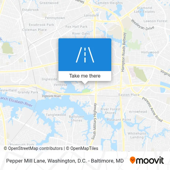 Pepper Mill Lane map