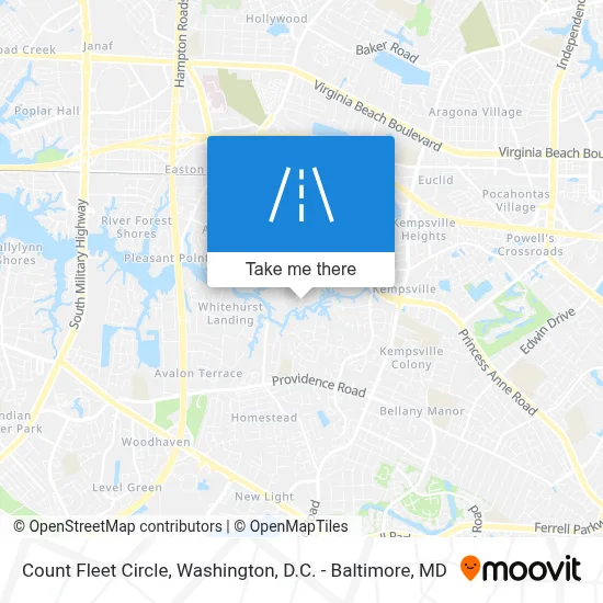 Count Fleet Circle map