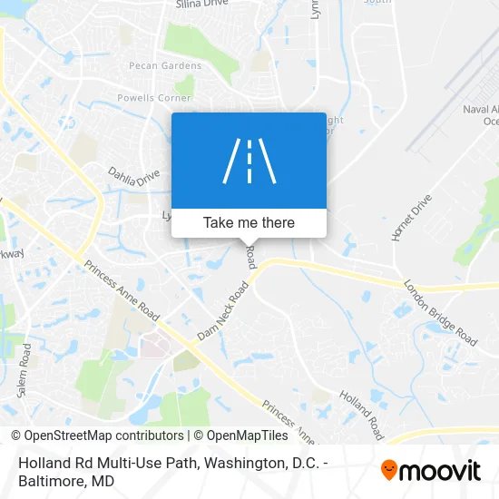 Holland Rd Multi-Use Path map
