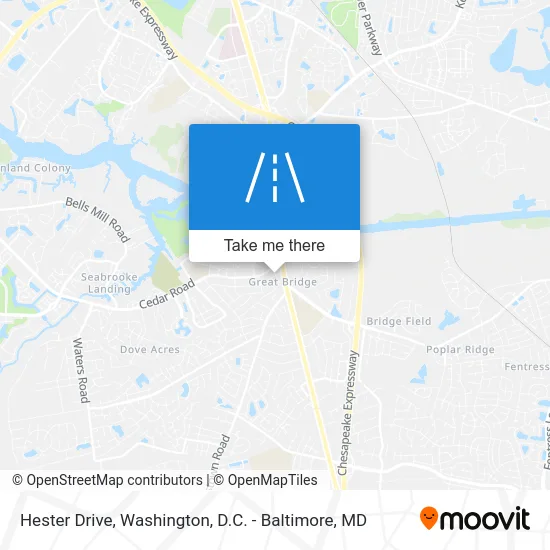 Hester Drive map