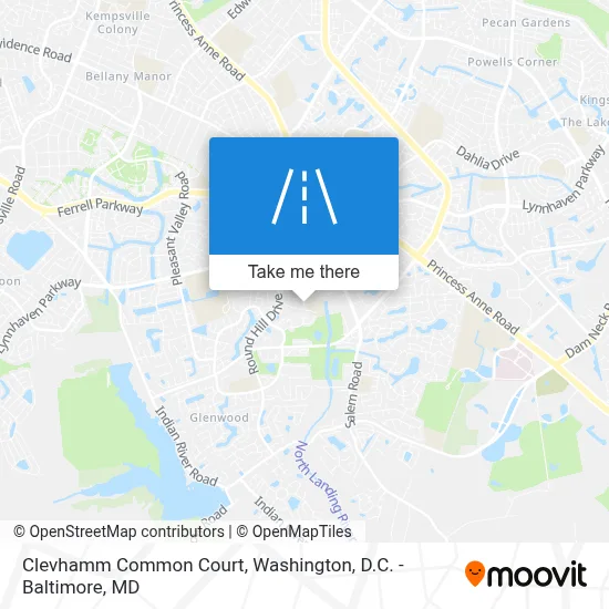 Clevhamm Common Court map