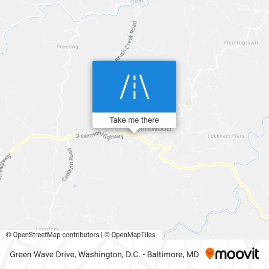 Green Wave Drive map