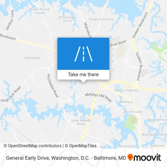 General Early Drive map