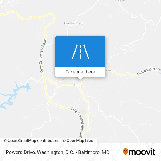 Powers Drive map