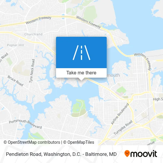Pendleton Road map