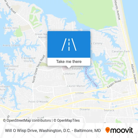 Will O Wisp Drive map