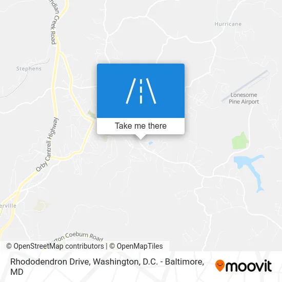 Rhododendron Drive map
