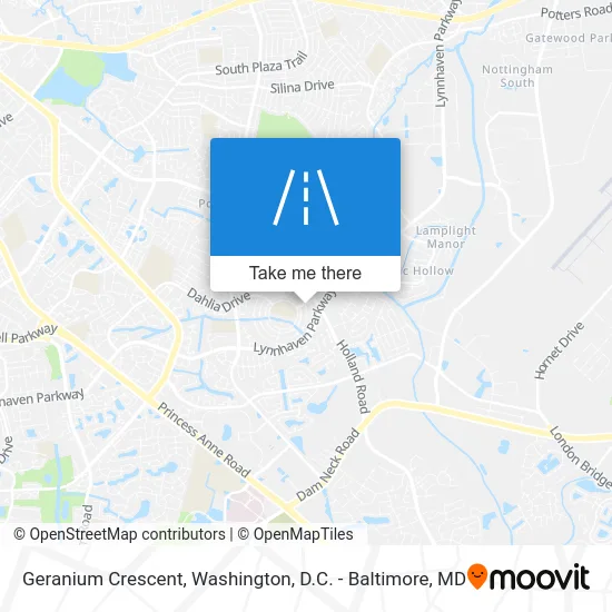 Geranium Crescent map