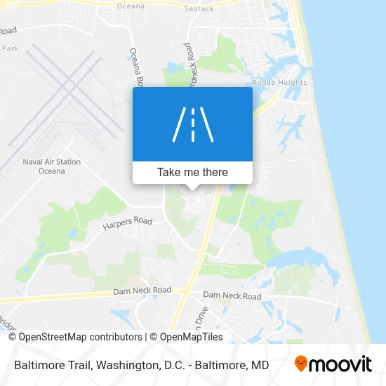 Baltimore Trail map