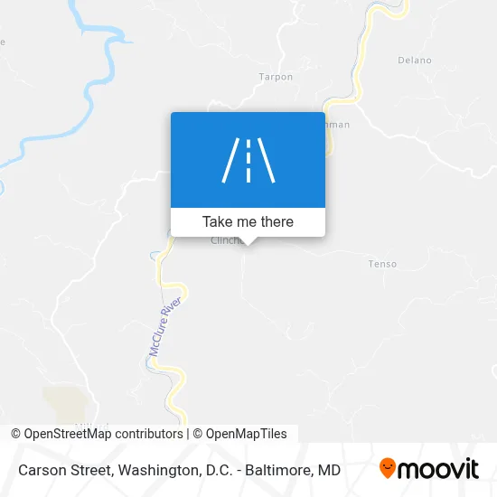 Carson Street map