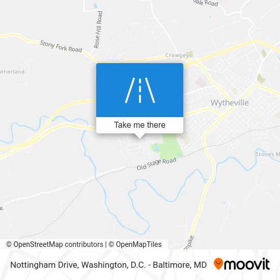 Nottingham Drive map