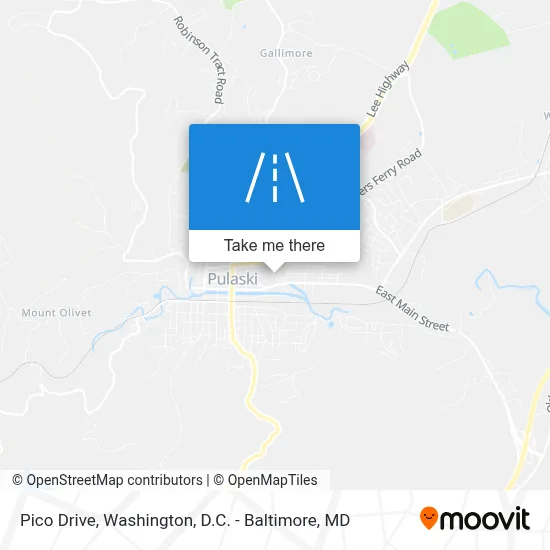 Pico Drive map