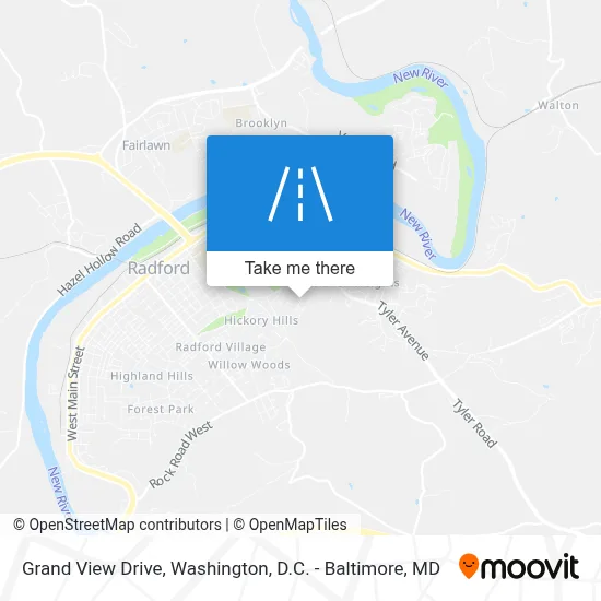 Grand View Drive map