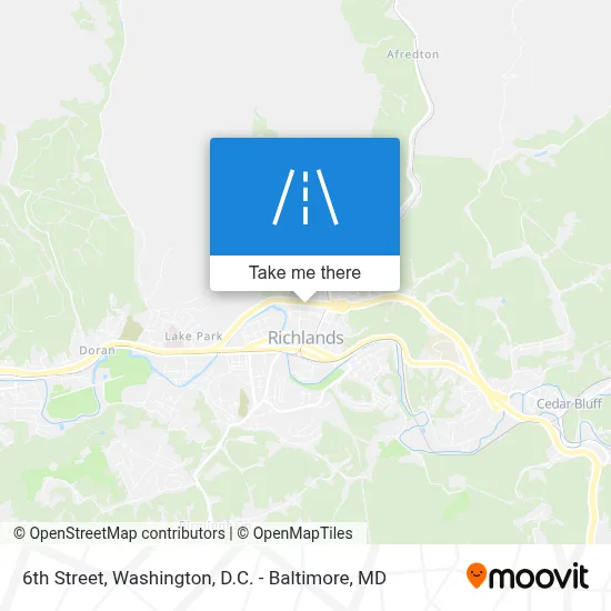 6th Street map